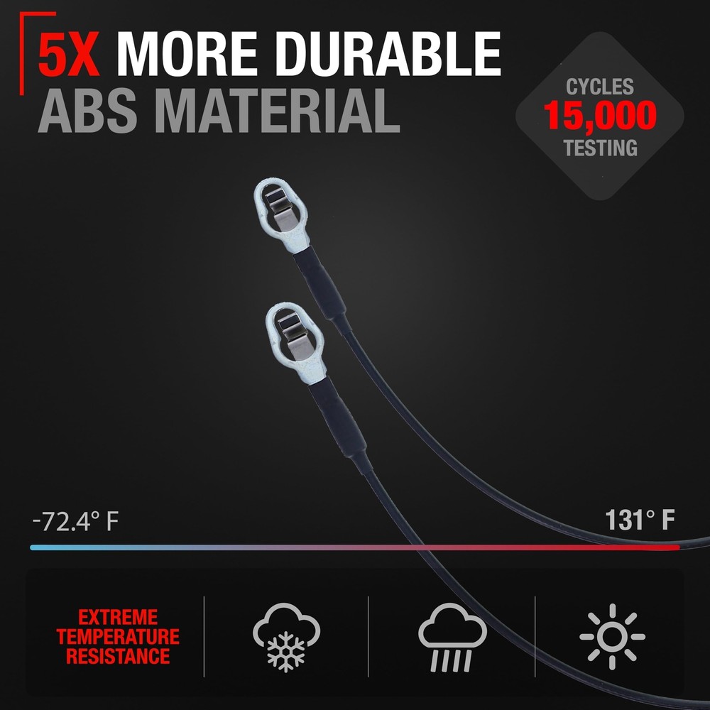 T1A Tailgate Cable Replacement Set, Rear Left & Right Side - Compatible with ...