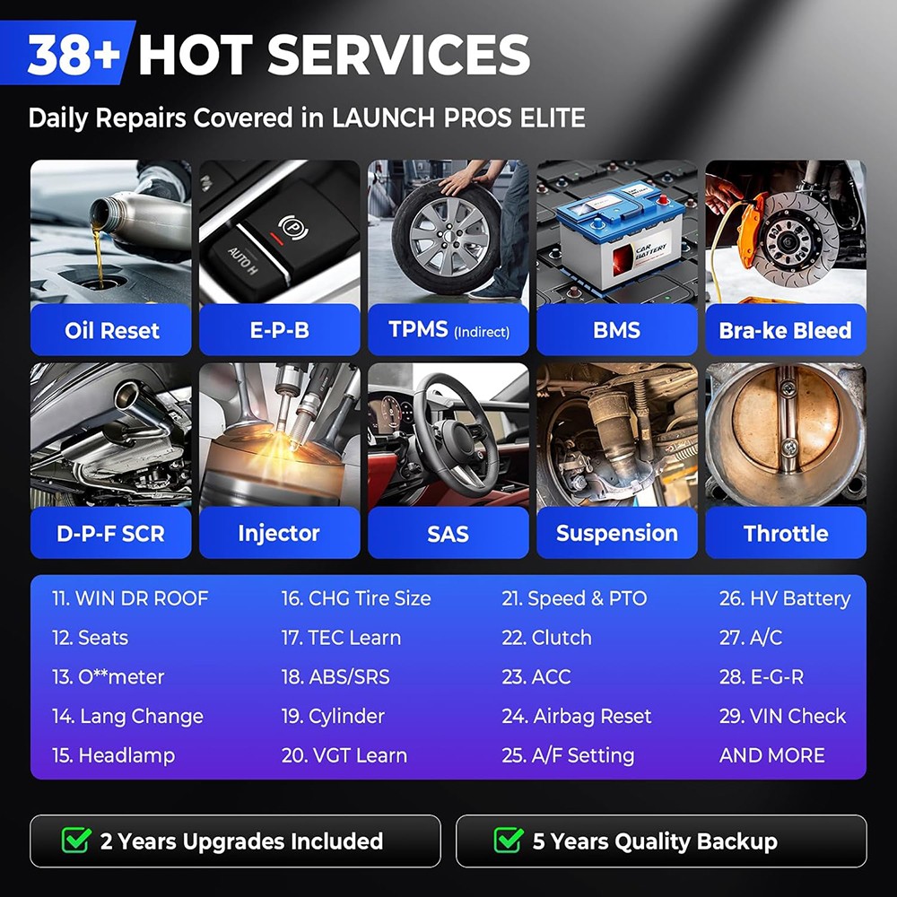 2026 Newest LAUNCH X431 Pro Elite V+ Bidirectional Car Diagnostic Scanner Coding