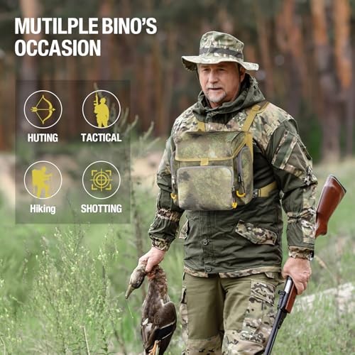 Binocular Harness Chest Pack - Lightweight Binocular Case with Rangefinder