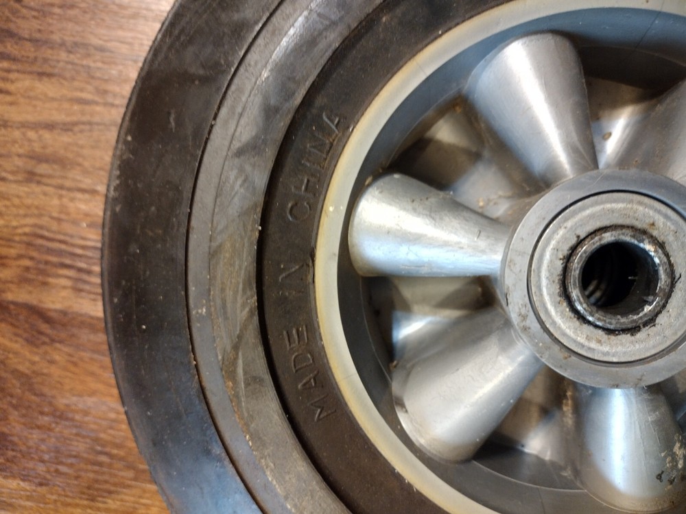 Pair of 10x2.5" Solid Rubber Wheel Tire Unbranded