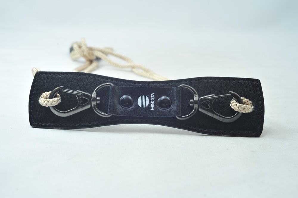 @ SakuraDo Camera @ Rare & Excellent @ Minolta Black Leather & Gold String Strap