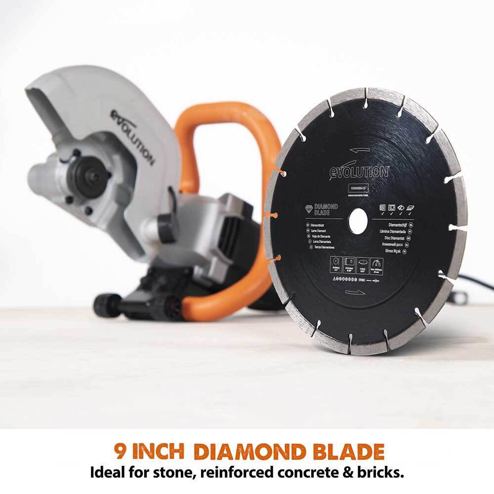 Evolution D230SEG-CS Segmented Edge Diamond Saw Blade, 9 Inch