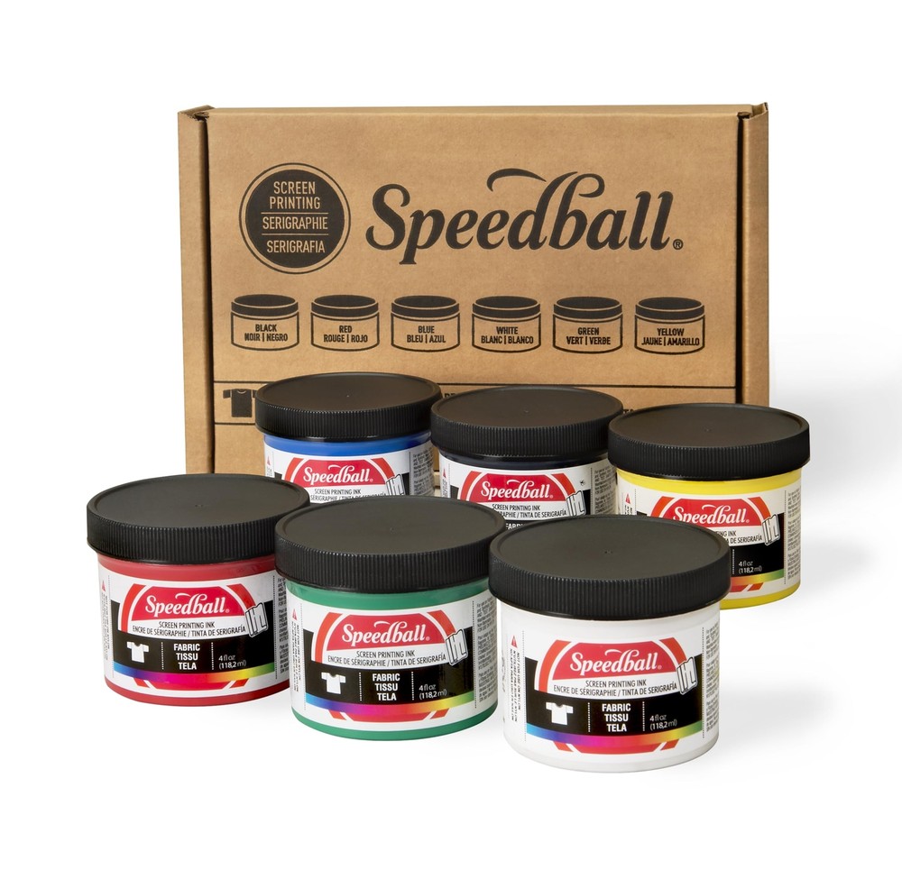 Speedball Fabric Screen Printing Ink Starter Set