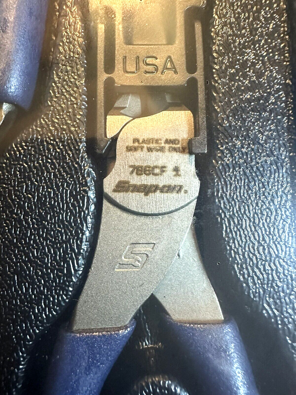 SNAP ON TOOLS USA 3Pc POWER BLUE Soft Grip Wire Service Pliers Set PLWIREKIT MB+