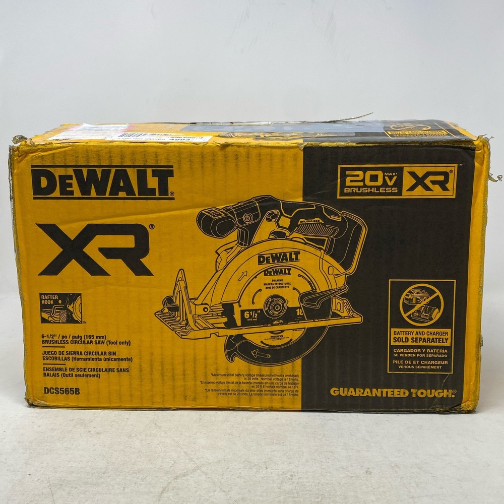 DEWALT 20V MAX XR 6-1/2" Brushless Circular Saw DCS565B Tool Only