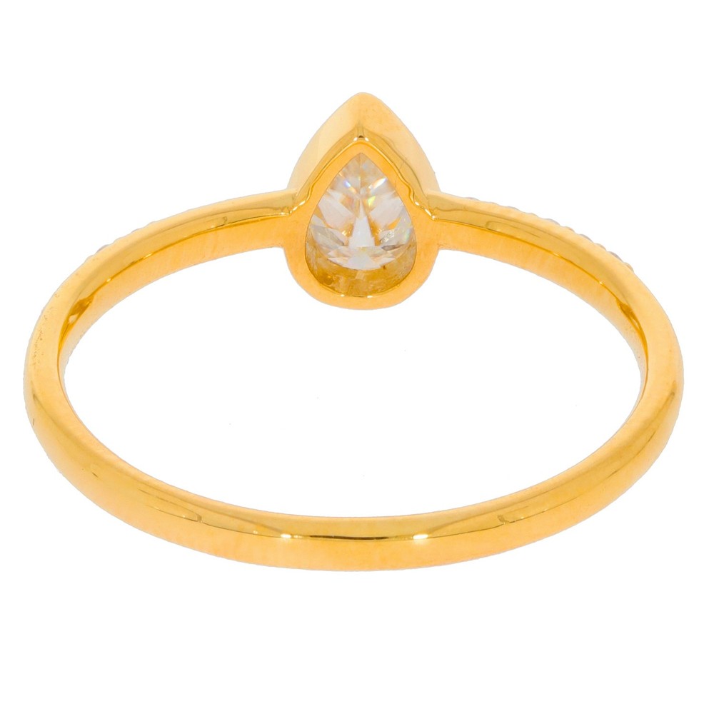 Sterling Silver Semi Mount Ring Setting Pear PE 6X4mm