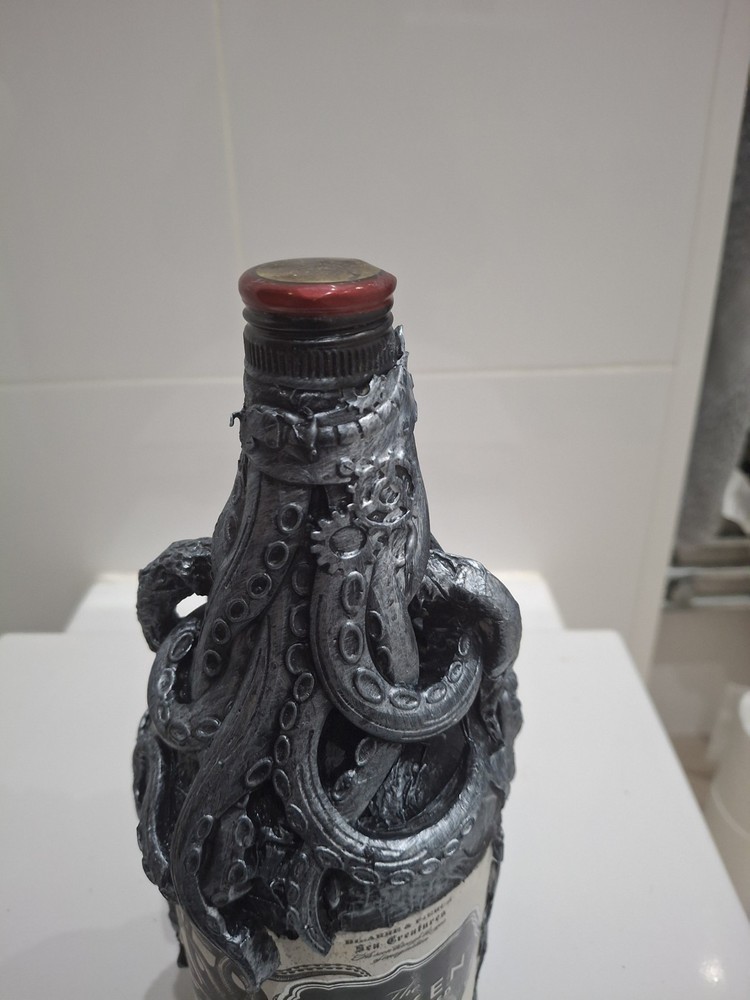 Kraken Rum Bottle Steampunk Style EMPTY