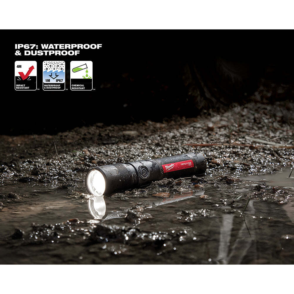 Milwaukee 2161-21 1100 Lumen USB Rechargeable LED Twist Focus Flashlight