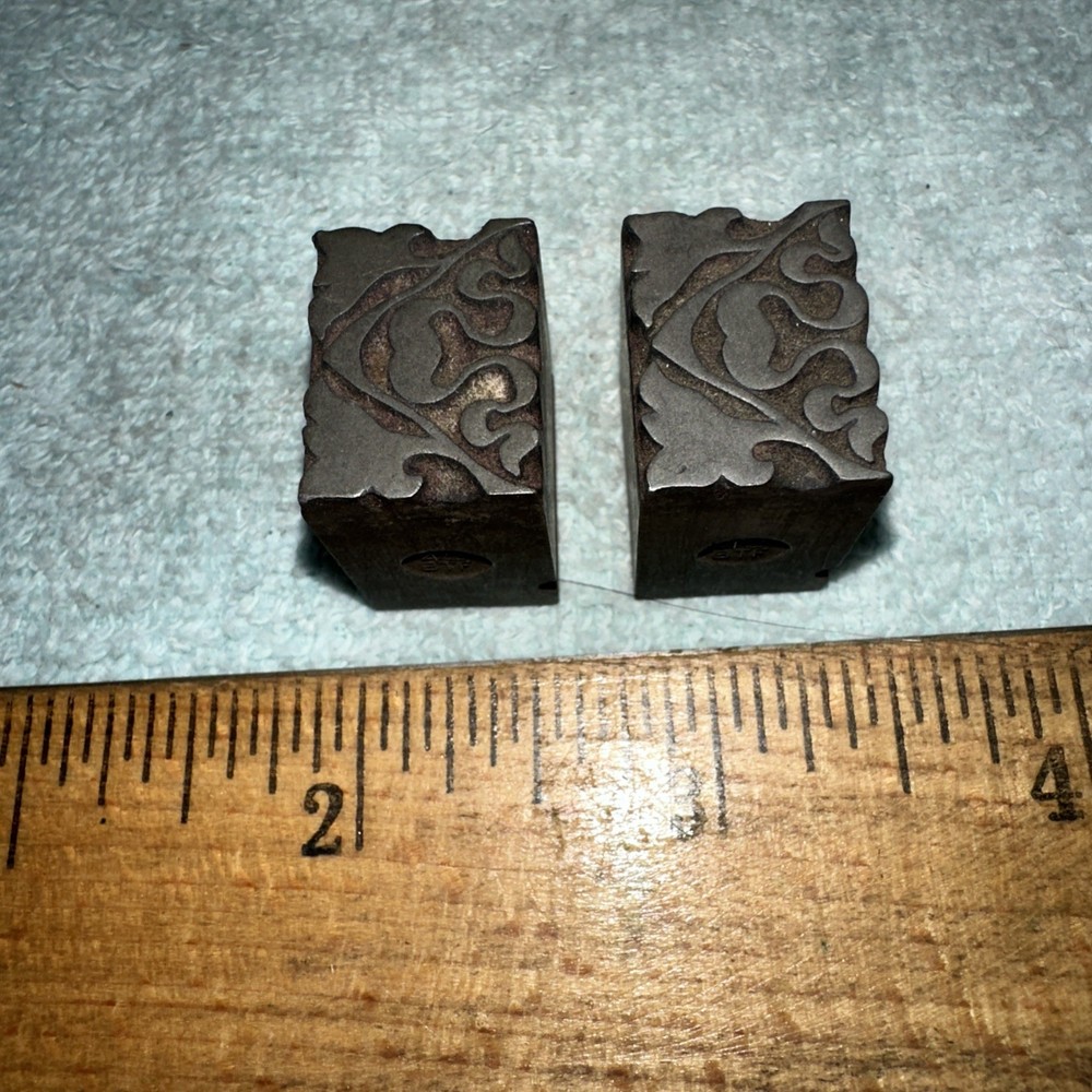 Printing Blocks “ Decorative Ornamental “ Lead Blocks