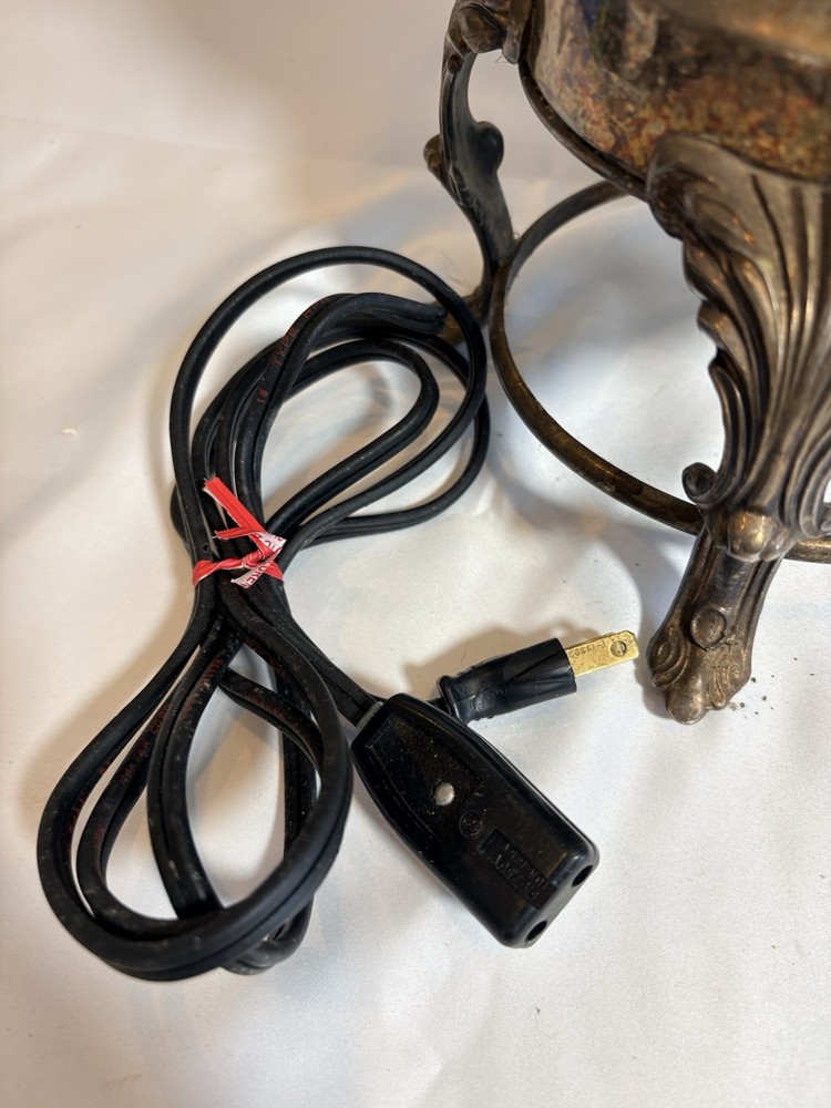 Vintage FB Rogers 5354 Silverplate Electric Coffee Urn Ornate Working