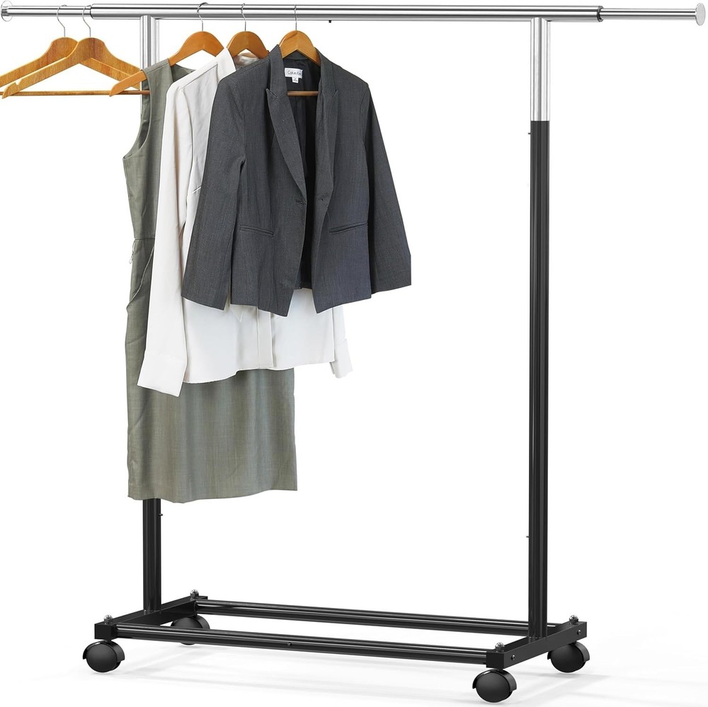 Standard Rod Garment Rack, Black
