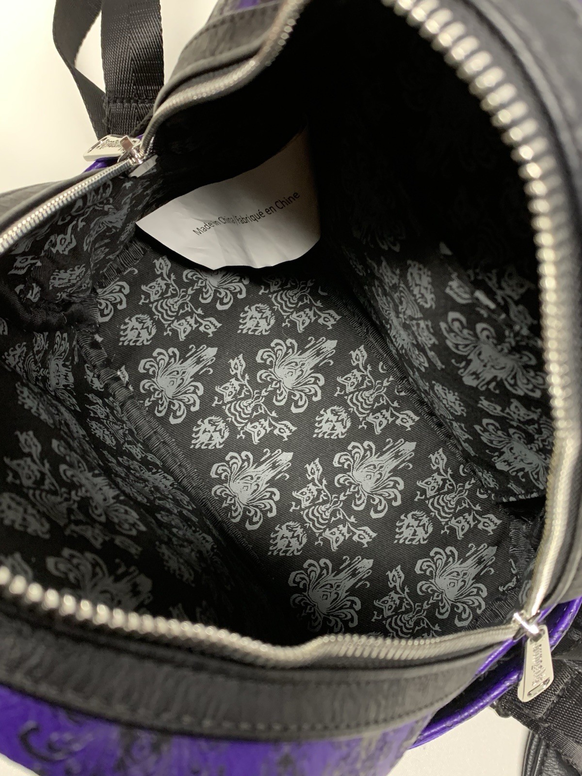 Rare Loungefly Disney Haunted Mansion Purple Backpack Amazing Condition