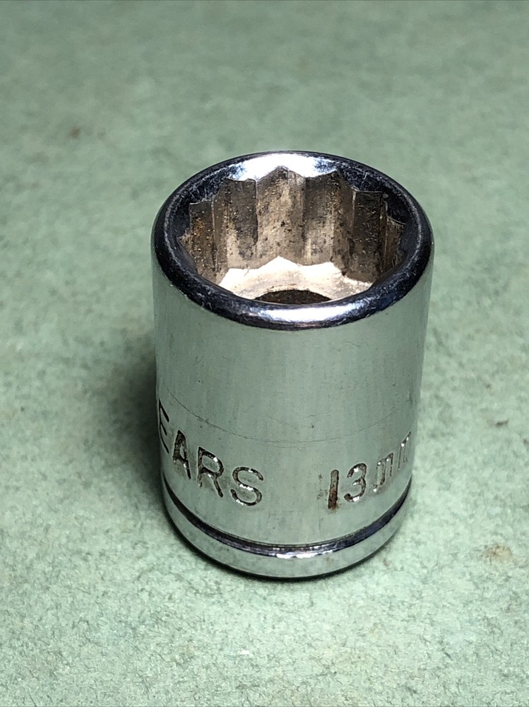 Sears | 3" Socket Extension & 13mm 12-Point Socket | 3/8" Drive | Taiwan