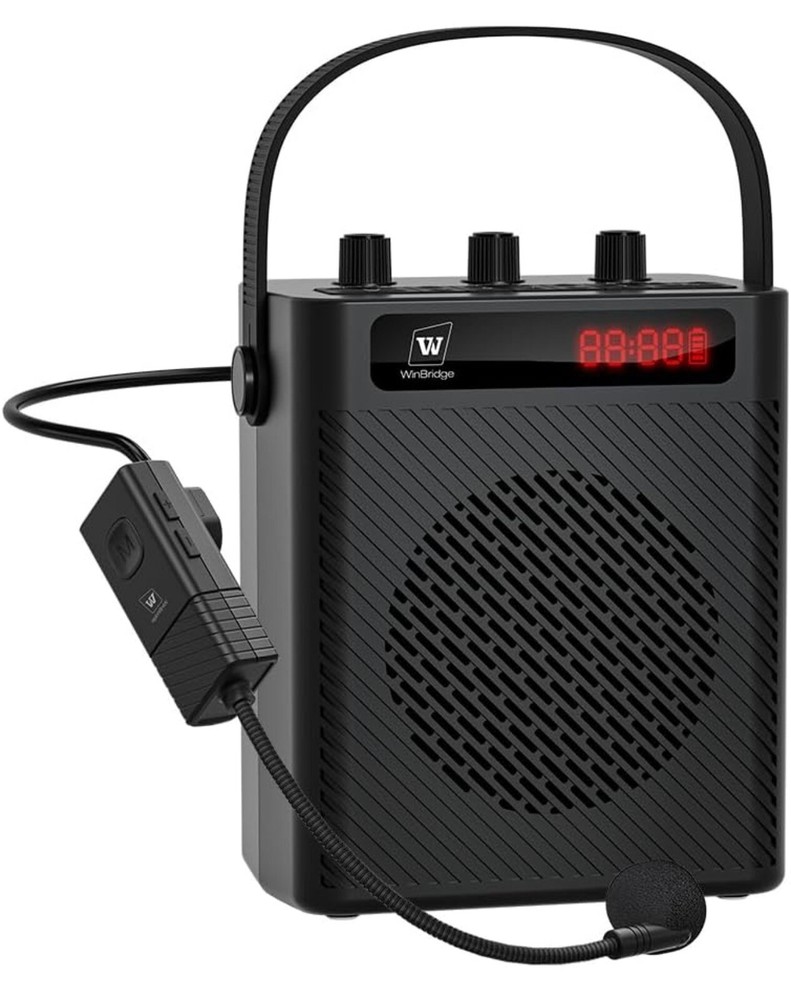 30W Wireless Voice Amplifier with Headset Microphone, Portable Bluetooth 5.3