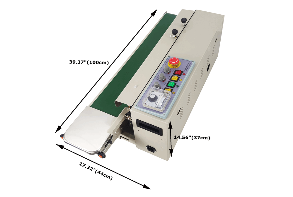 Continuous Sealing Machine 110VFRD-1000II Colored Printing 40 Characters