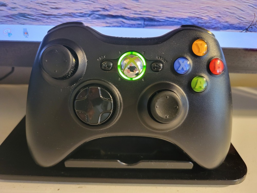 Official Genuine Microsoft Xbox 360 OEM Wireless Controller Black ~ TESTED