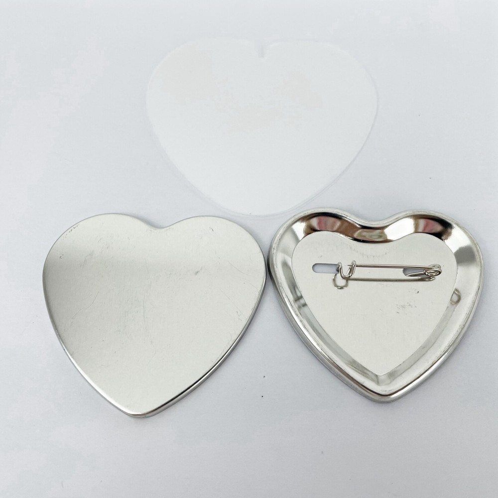 Heart Shape Pin Back Button Parts Crafting Tools Badge Maker