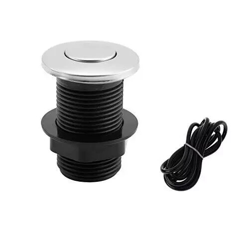 Sink Top Push Button With Air Hose Replacement Air Switch Button For Garbage Dis
