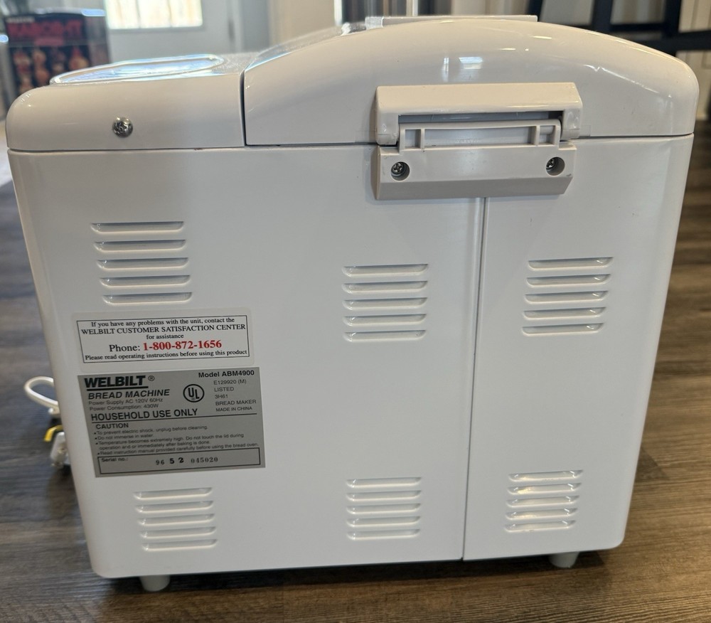 Welbilt The Bread Maker Bread Machine Abm4900 1-2 LB Loaf Capacity