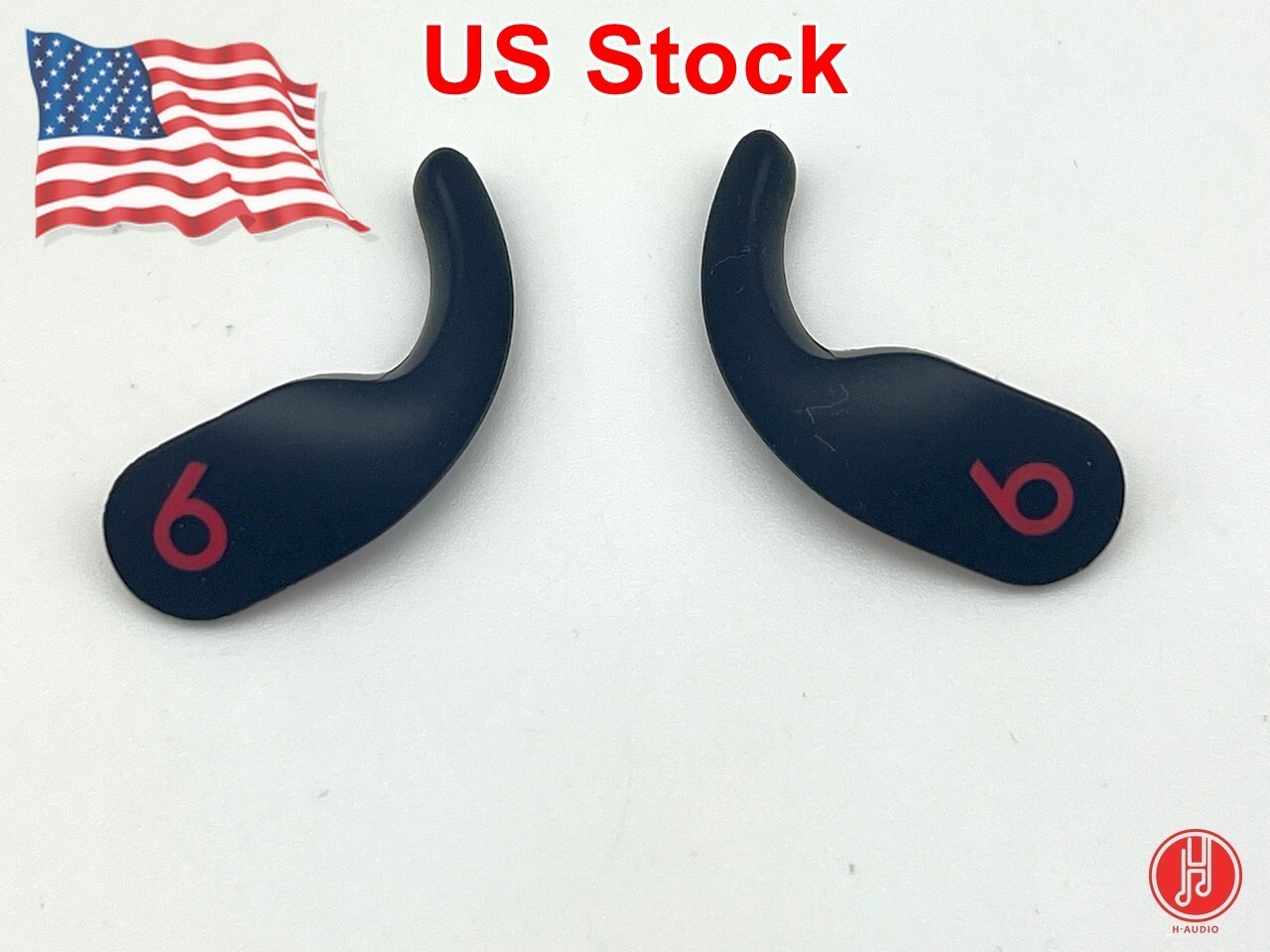 Authentic Beats Fit Pro Ear Hooks - Black - Replacement Parts (1 Pair) NEW