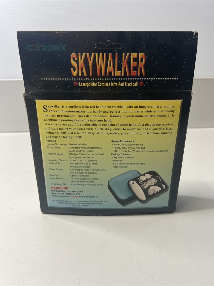 SKYWALKER Laser pointer cordless infra red trackball windows (1)