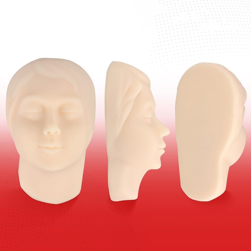 Injection Training Mannequin Face Model Head Model for Micro-Plastic Teaching...