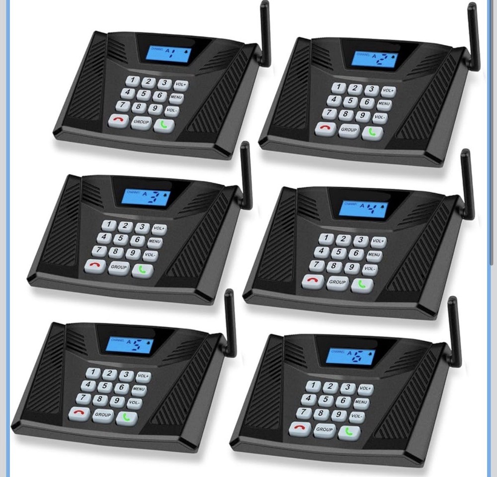 Intercoms Wireless Home Upgraded 5300ft Intercom 9 Channel 2 Code Full Duplex