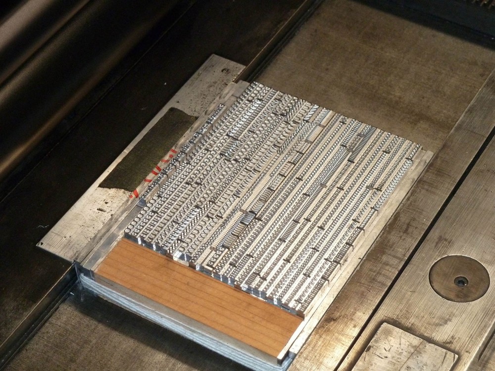 New Letterpress type - 12 point Ehrhardt Roman