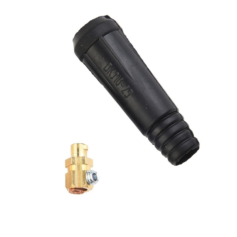 TIG Welding Cable Panel Connector-Plug DKJ10-25 200Amp Euro Style Quick Fitting