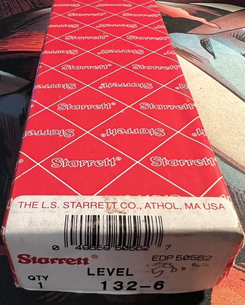 Starrett 132-6 Bench Level 6" New