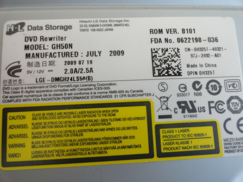 HL Data Storage DVD Writer GH50N