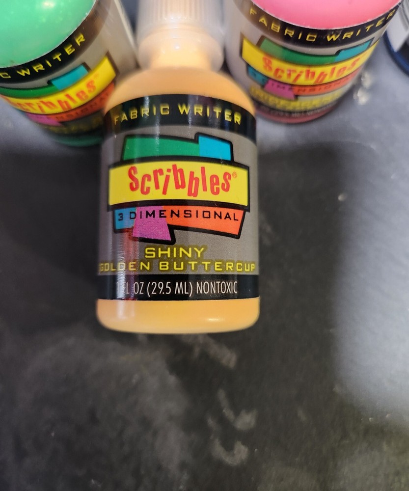 5 Scribbles Fabric Writer, Dimensional Fabric Paints, New