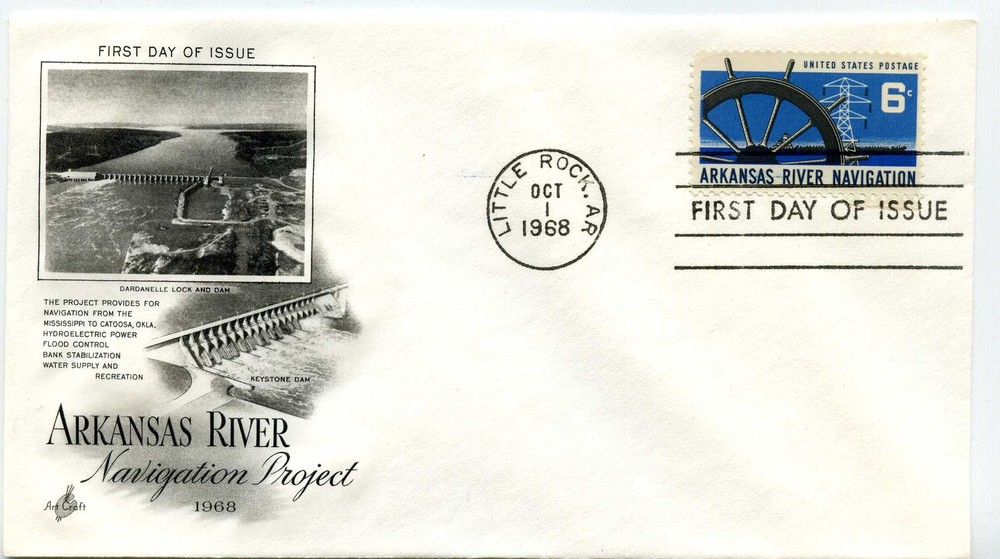 1358 Arkansas River ArtCraft FDC