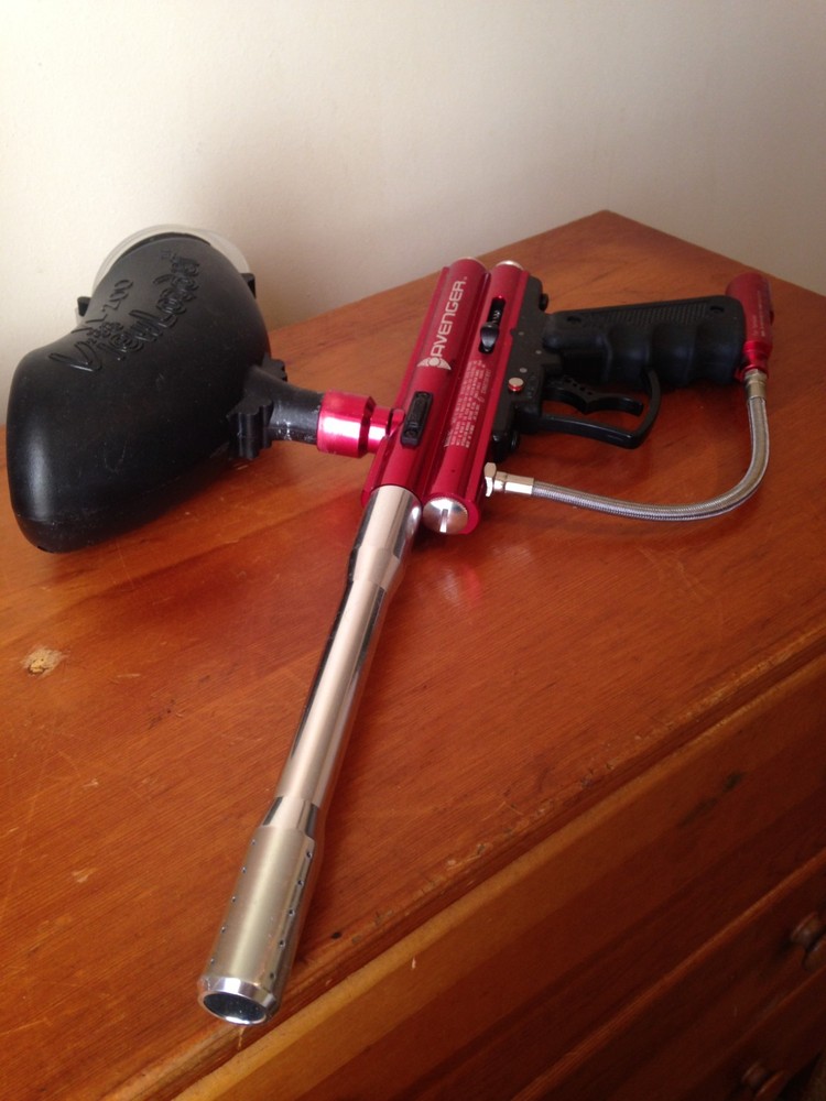 Brass Eagle Avenger Paintball Gun With ViewLoader VL200 - Red