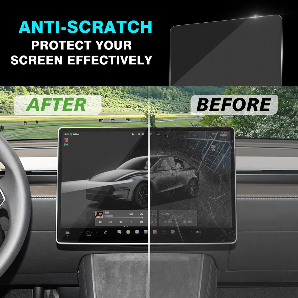 for 2026+ Model Y Juniper Refresh & 2024+ Model 3 Highland 2PCS Screen Matte