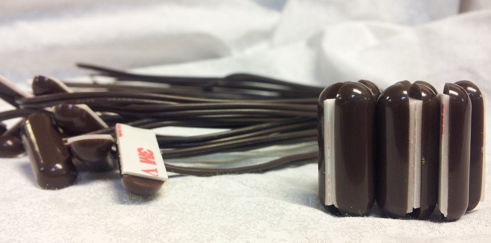 10 Dark Brown Pill Small Home Security Alarm Window Switch Contact Sensor