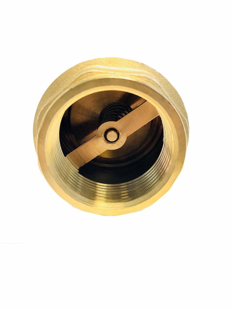 Libra Supply 3'', 3 inch IPS Threaded Brass Spring Check Valve, 200 WOG