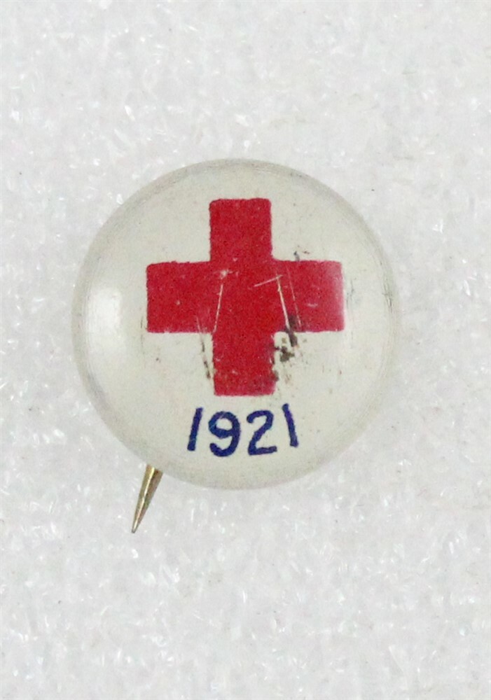 Red Cross: 1921 "Roll Call" campaign button - 15mm