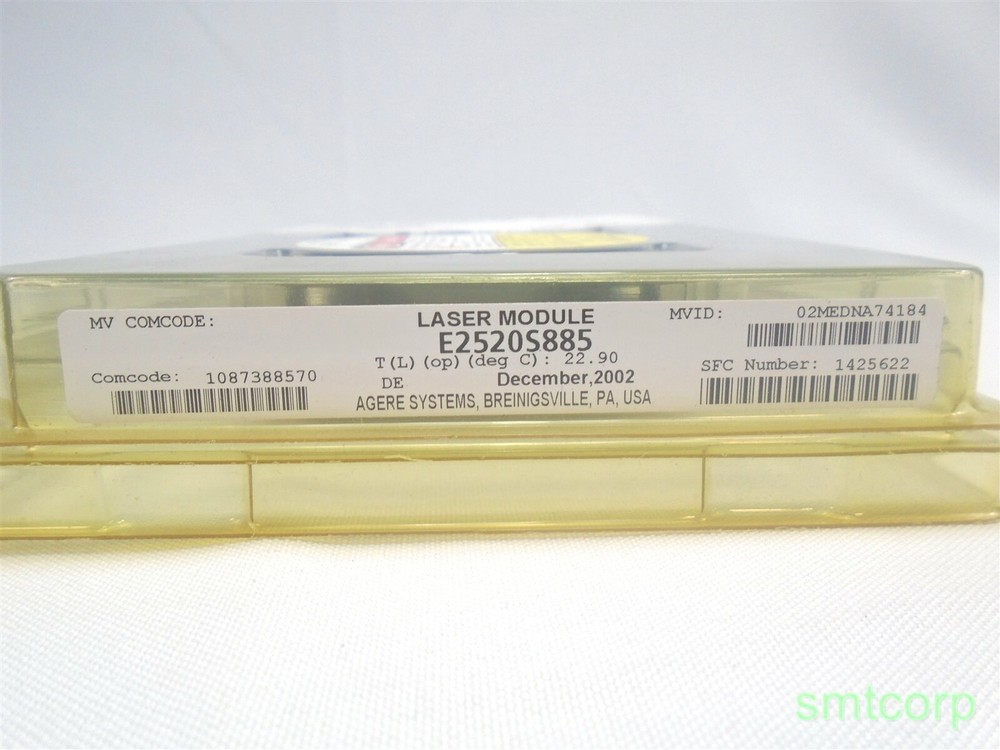 Agere Systems Fiber Optic Laser Module Part Number E2520S885