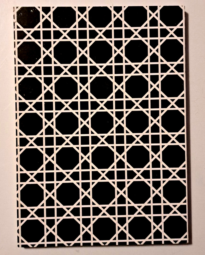 Lined Journal Small Notebook💥Monogrammed W Pink Black Pattern 80 Sheet Journal