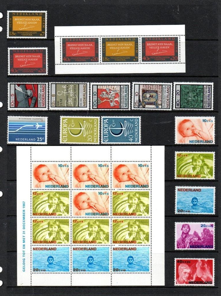 NETHERLANDS MNH 1966 COMPLETE YEAR ISSUE