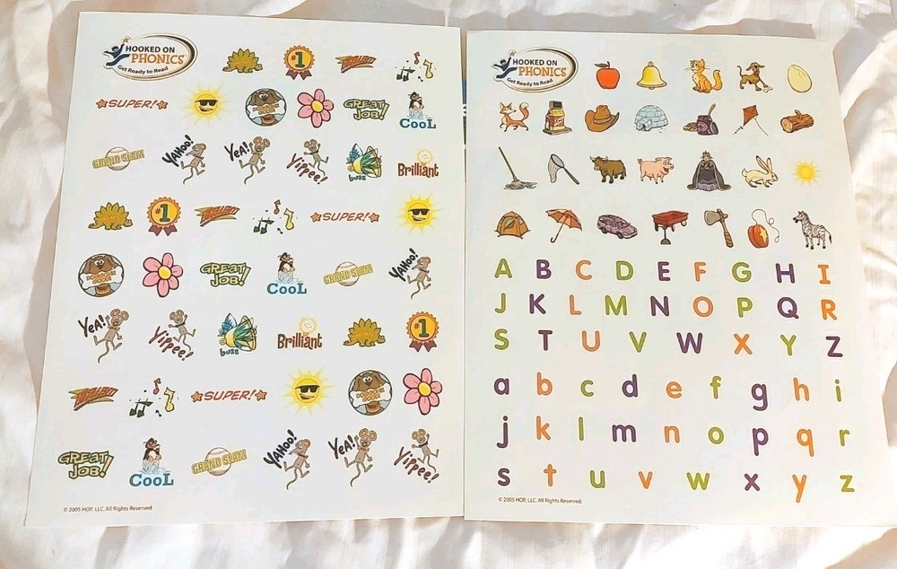 Hooked on Phonics Blue Workbook + Alphabet & Reward Stickers