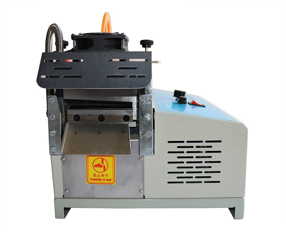 220V Hot&Cold Automatic Belt Cutter Ribbon Cutting Machine Max Cut Width 3.1''