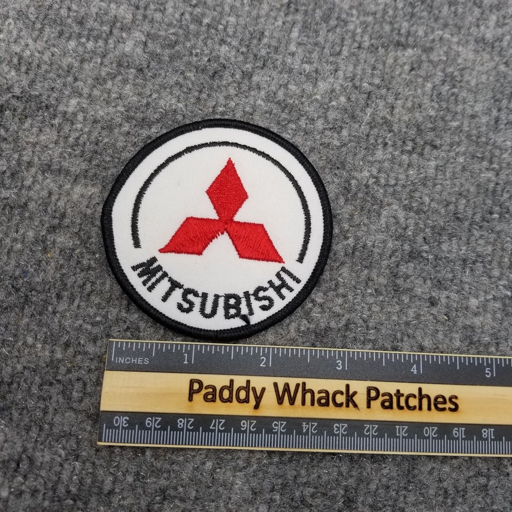 Vintage Mitsubishi Patch Car Auto 80s