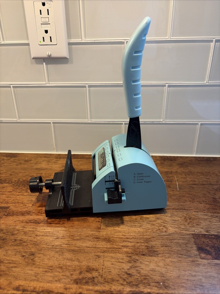 Zutter Innovative Products Turquoise Blue Bind-It-All Binding Machine Scrapbook