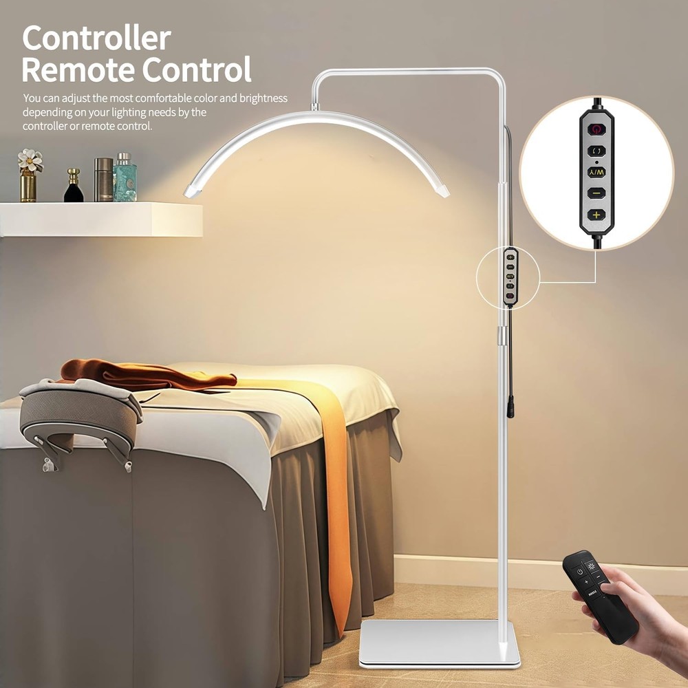 Lash Light for Eyelash Tech-Esthetician Ring Lantern, Half Moon Light