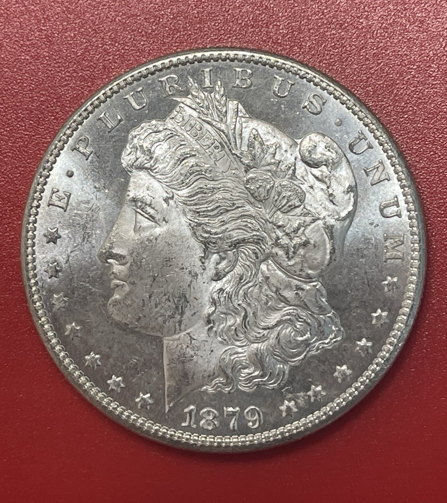 1879 S Morgan Silver Dollar, Gem Uncirculated, Appears Prooflike.