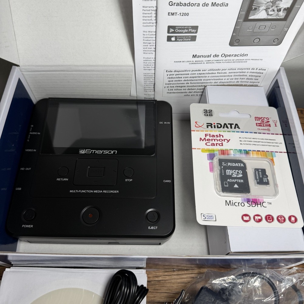 Emerson EMT-1200-Multi Function Media Recorder with LCD Screen Complete With Box