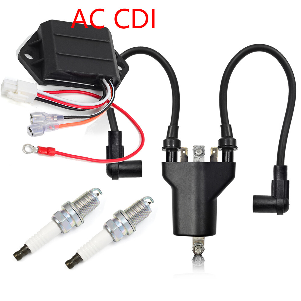 Ignition Coil Spark Plugs AC CDI Ignitor For EZGO Golf Cart 4 Cycle Gas 1991-02