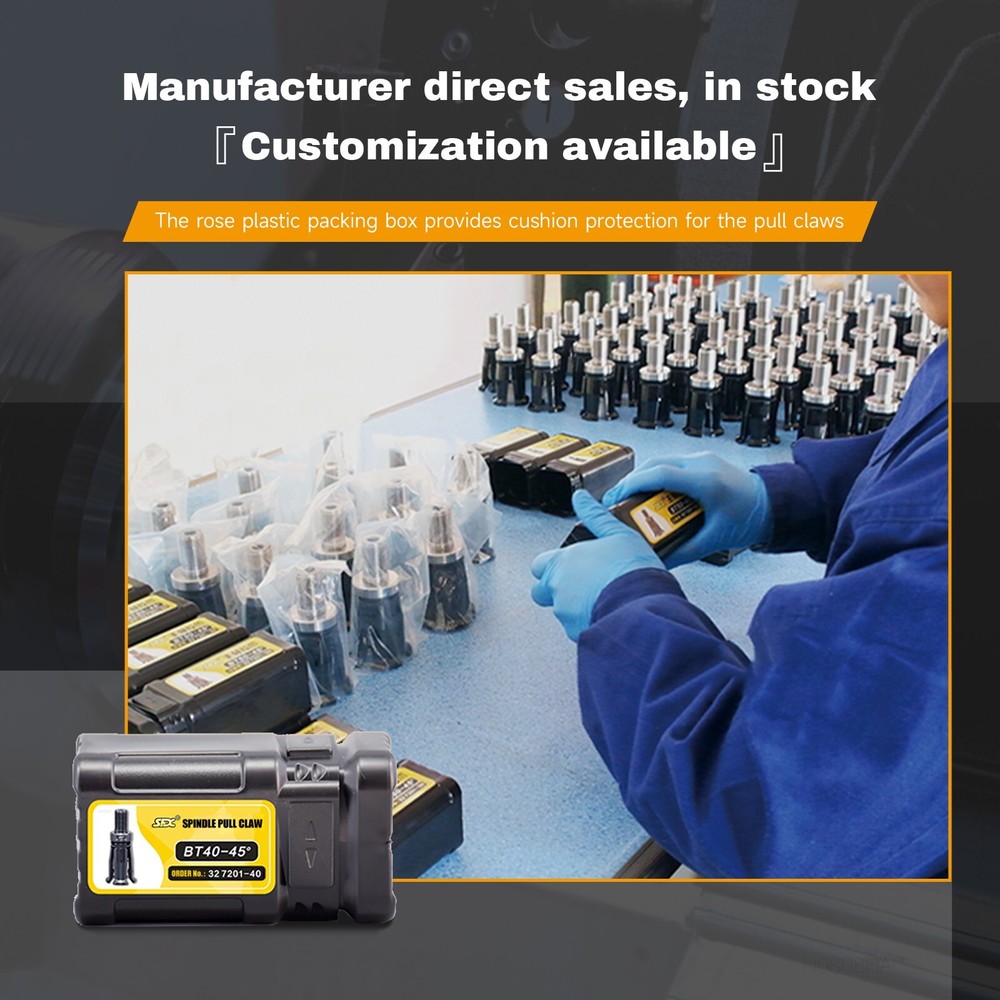 BT60-60 Degree External Thread Pull Claw 4 Petal Clamp Pull Claw for CNC Machine